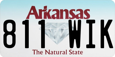 AR license plate 811WIK