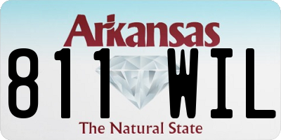 AR license plate 811WIL