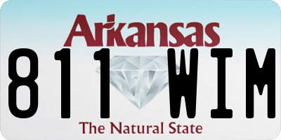 AR license plate 811WIM