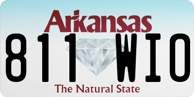 AR license plate 811WIO