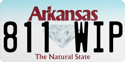 AR license plate 811WIP