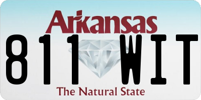 AR license plate 811WIT