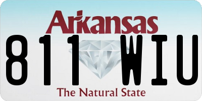 AR license plate 811WIU