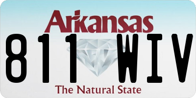 AR license plate 811WIV