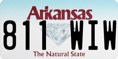 AR license plate 811WIW