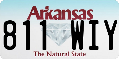 AR license plate 811WIY