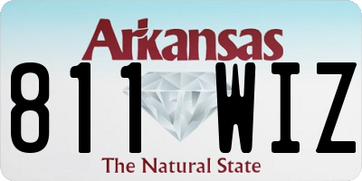 AR license plate 811WIZ