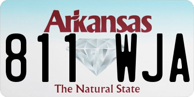 AR license plate 811WJA