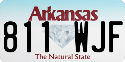 AR license plate 811WJF