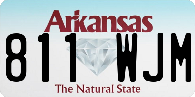 AR license plate 811WJM