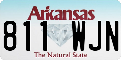 AR license plate 811WJN