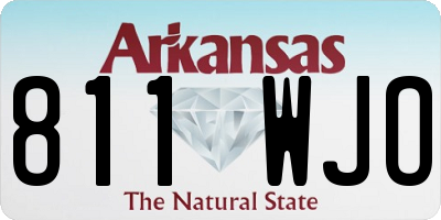 AR license plate 811WJO