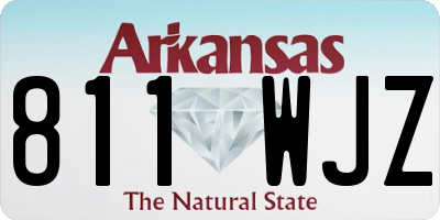 AR license plate 811WJZ