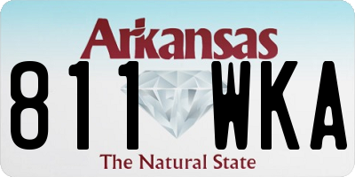 AR license plate 811WKA