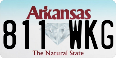 AR license plate 811WKG