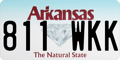 AR license plate 811WKK