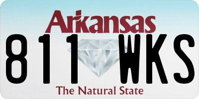 AR license plate 811WKS