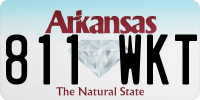 AR license plate 811WKT