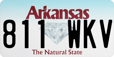 AR license plate 811WKV