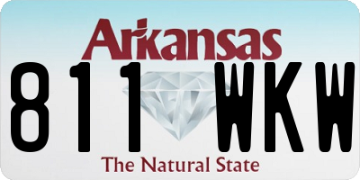AR license plate 811WKW