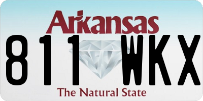 AR license plate 811WKX