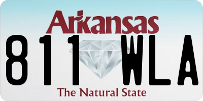 AR license plate 811WLA