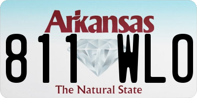 AR license plate 811WLO