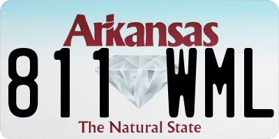 AR license plate 811WML