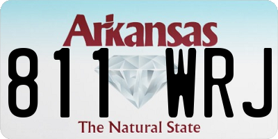AR license plate 811WRJ