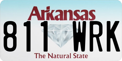 AR license plate 811WRK