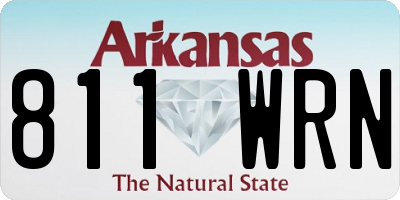 AR license plate 811WRN