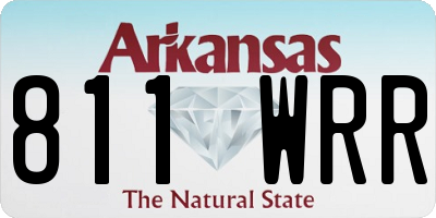 AR license plate 811WRR