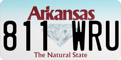 AR license plate 811WRU