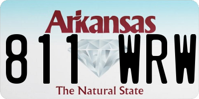 AR license plate 811WRW