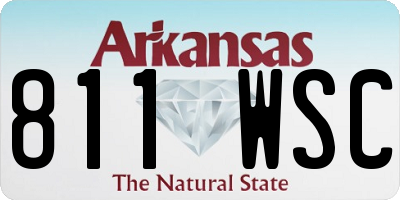 AR license plate 811WSC