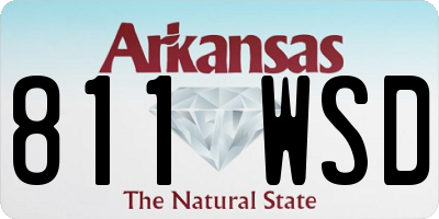 AR license plate 811WSD