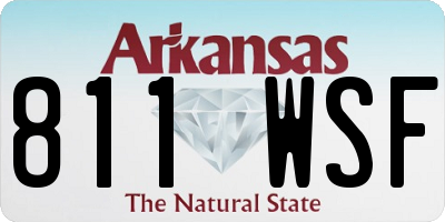 AR license plate 811WSF