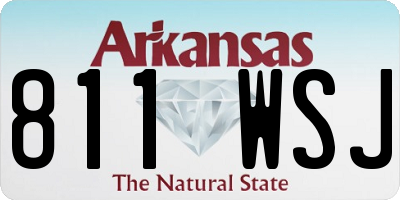 AR license plate 811WSJ