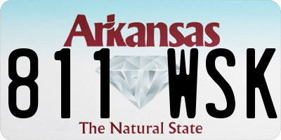 AR license plate 811WSK