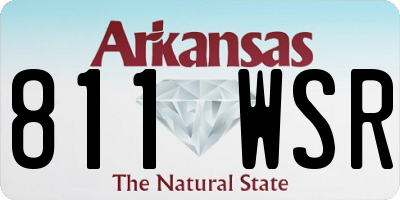 AR license plate 811WSR