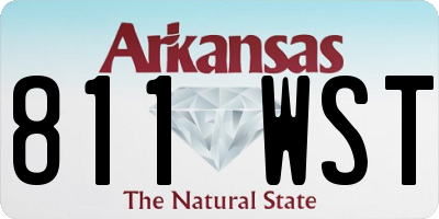 AR license plate 811WST