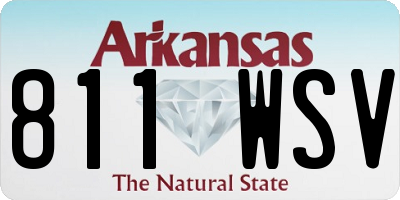 AR license plate 811WSV