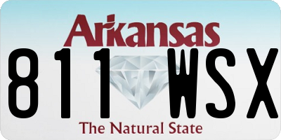 AR license plate 811WSX