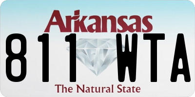AR license plate 811WTA