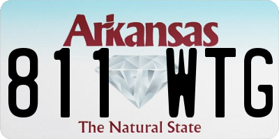 AR license plate 811WTG