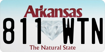 AR license plate 811WTN