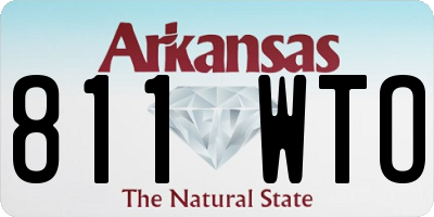 AR license plate 811WTO