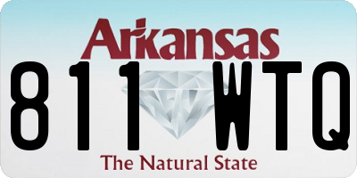 AR license plate 811WTQ