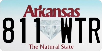 AR license plate 811WTR