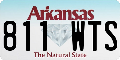 AR license plate 811WTS